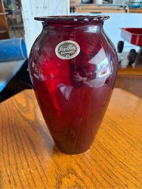 Anchor Hocking Royal Ruby Red Glass Vase